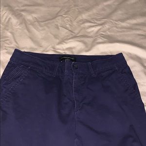 women’s dark blue chino pants